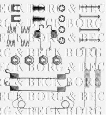 BORG & BECK bbk6028 -  Комплектующие, колодки дискового тормоза